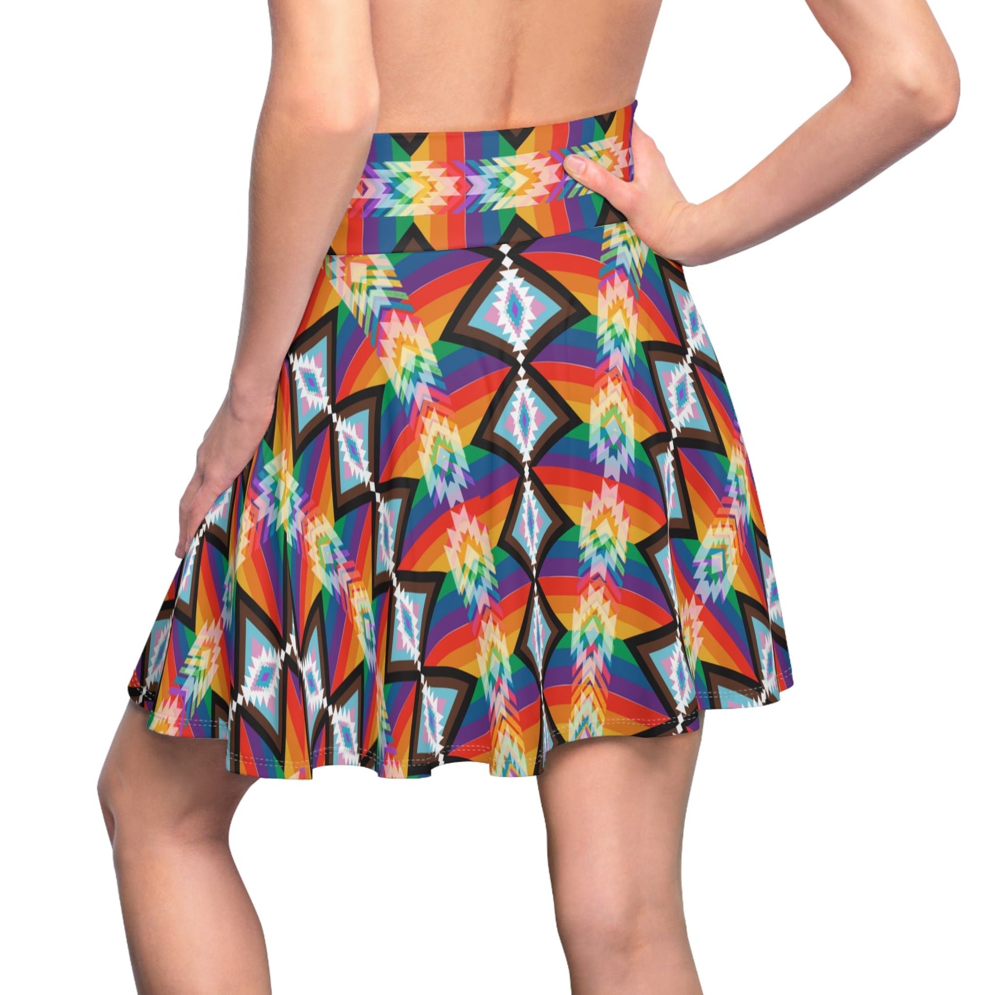 Native Pride Women's Skater Skirt - Nikikw Designs