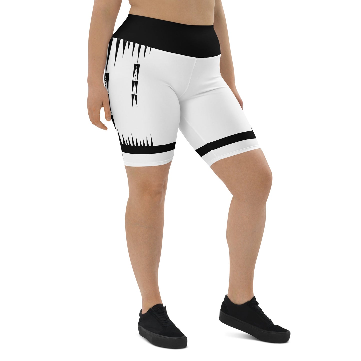 Native Print Biker Shorts Plus Size - Nikikw Designs