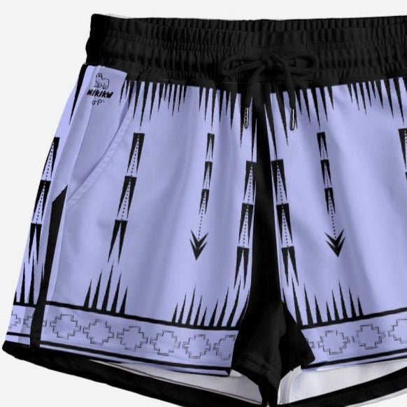 Native Print Casual Shorts - Nikikw Designs