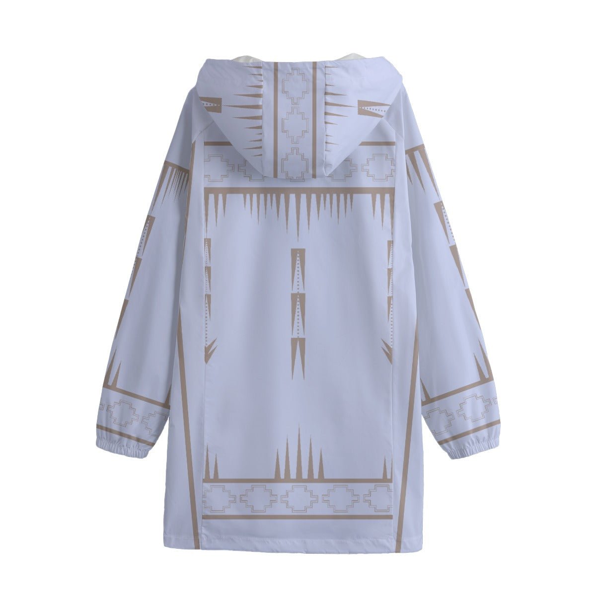 Native Print Long Windbreaker - Nikikw Designs