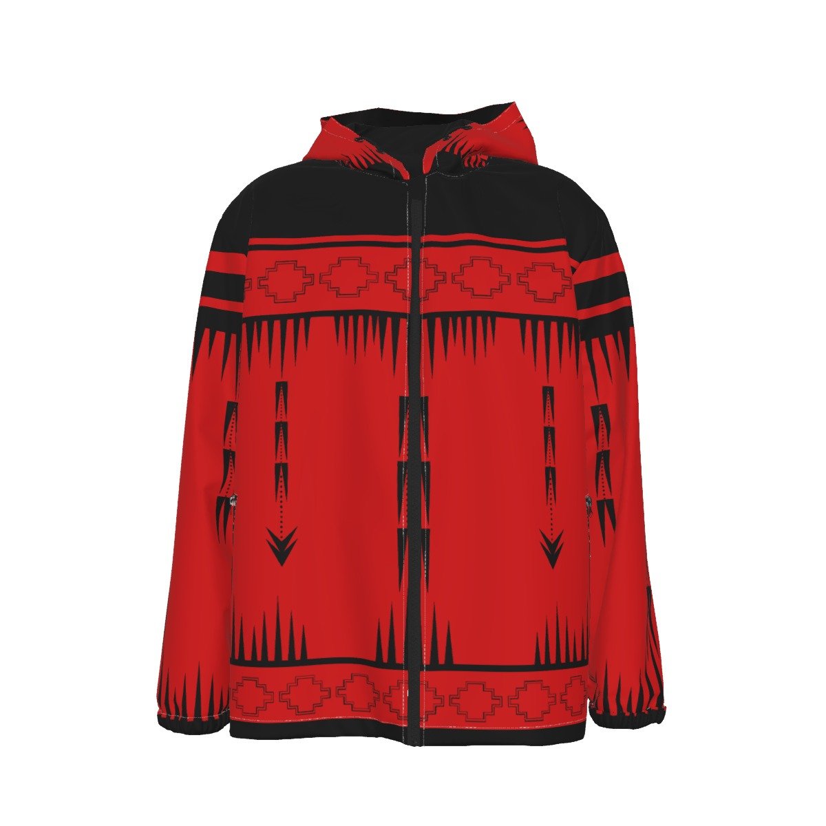 Native Print Windproof Jacket - Nikikw Designs