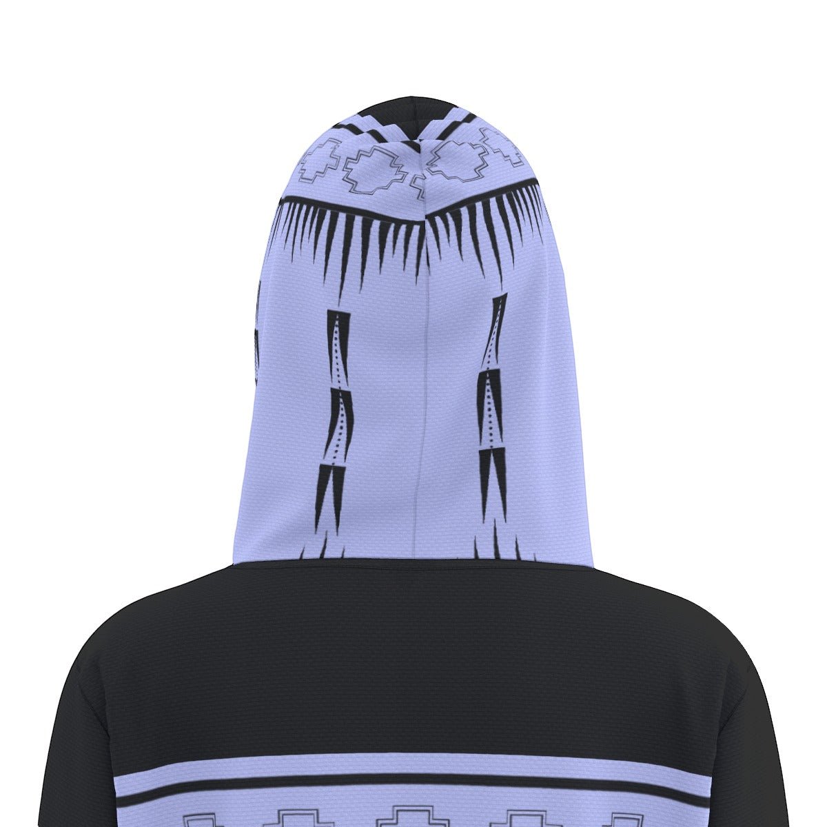 Native Print Women's Athletic Hooded Pullover - Nikikw Designs