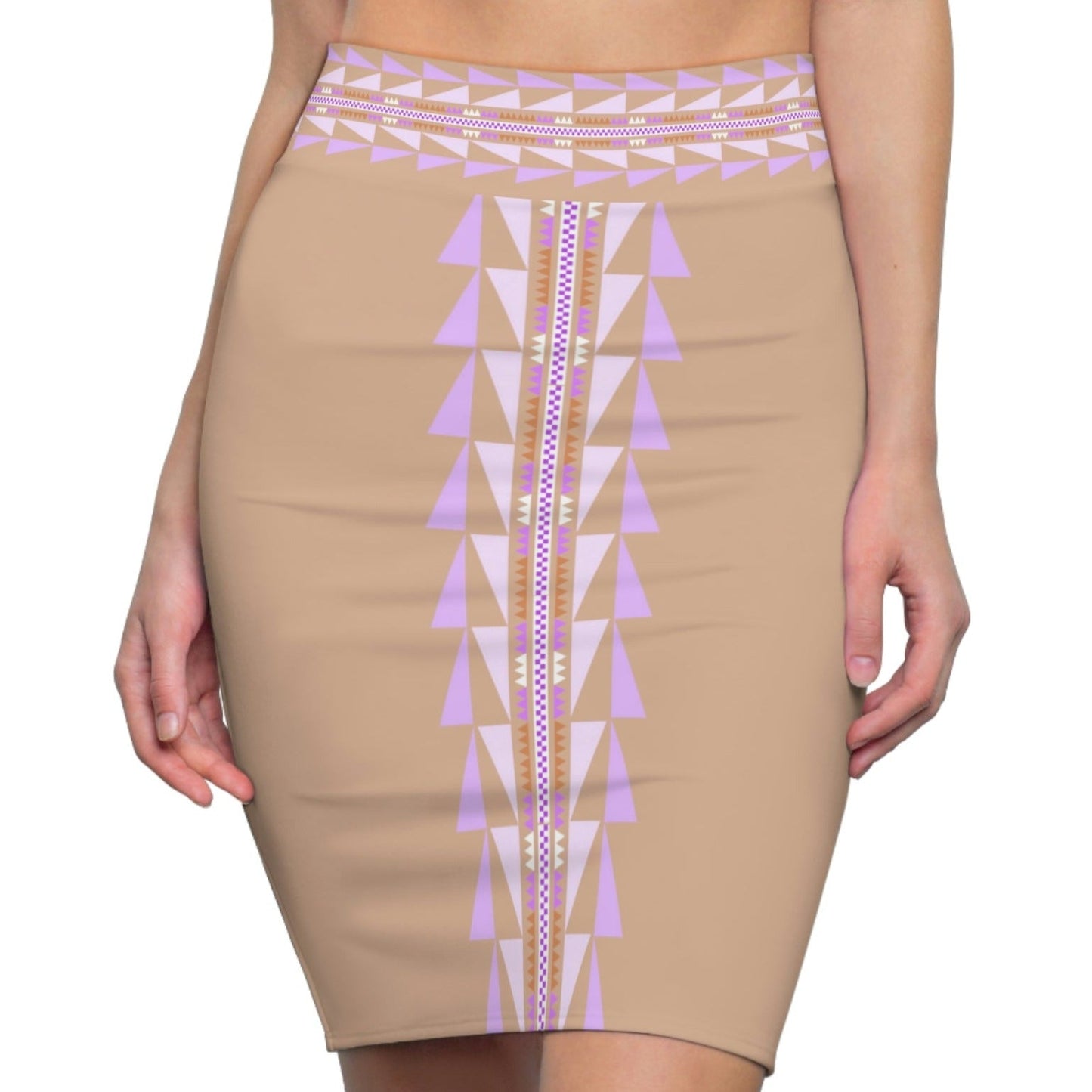 Native Print Women's Pencil Skirt - Nikikw Designs