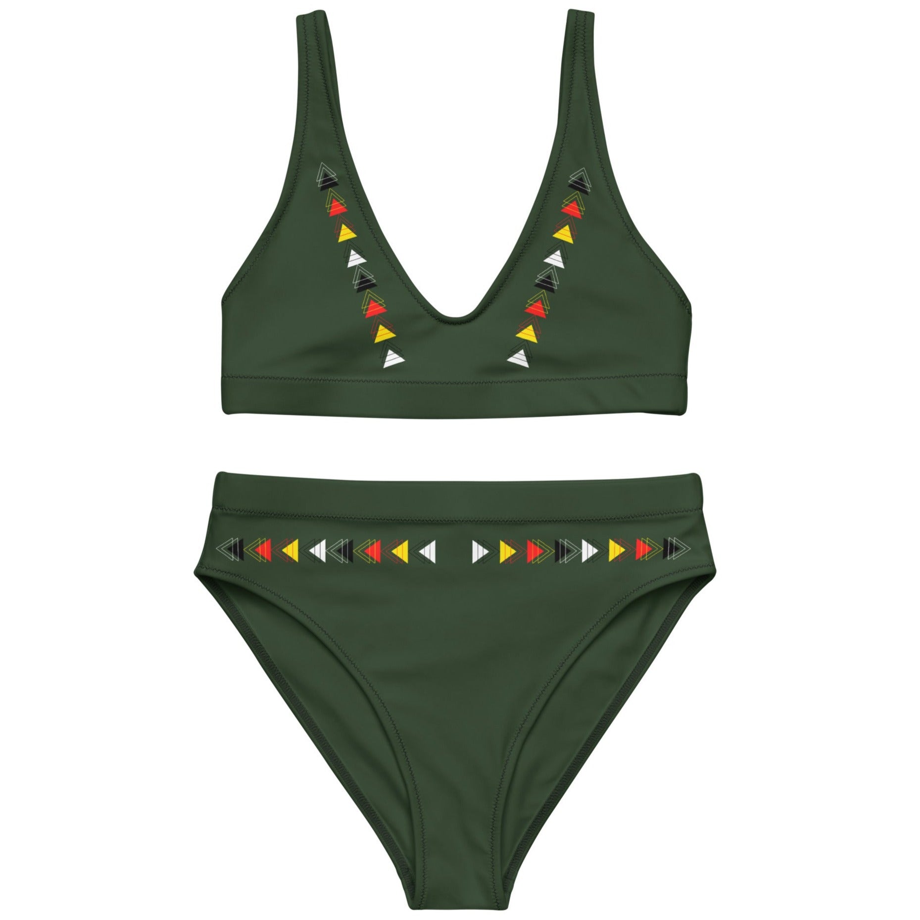 Native Recycled high-waisted bikini - Nikikw Designs