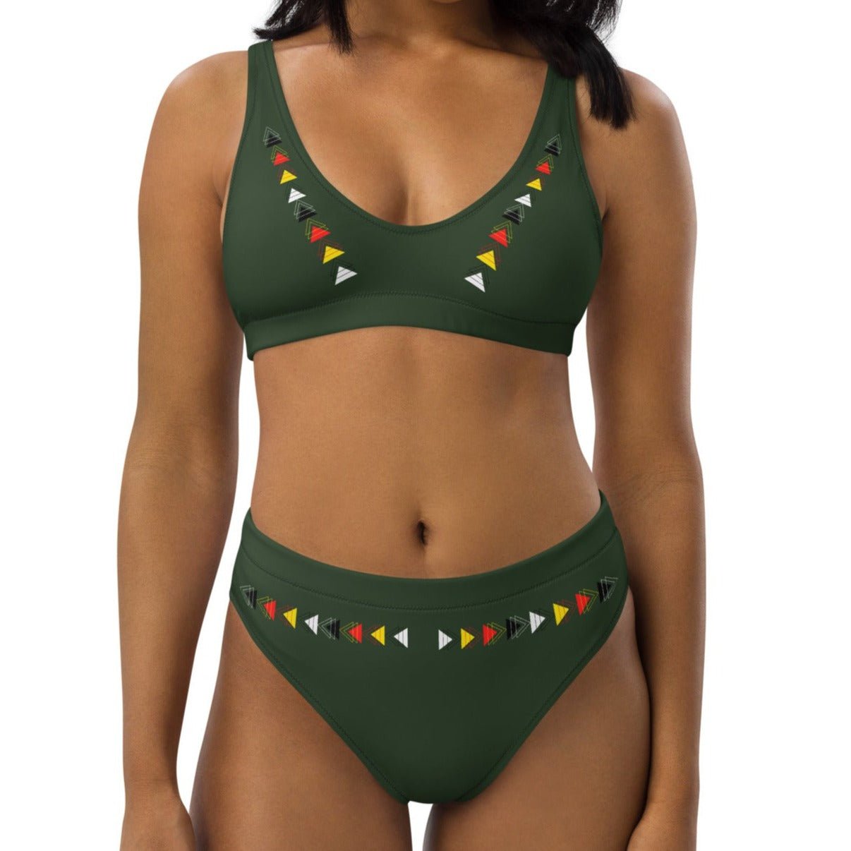 Native Recycled high-waisted bikini - Nikikw Designs