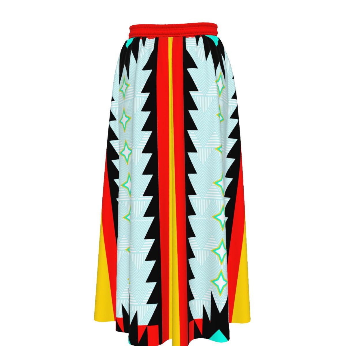 Native Shinning Star Maxi Chiffon Skirt - Nikikw Designs