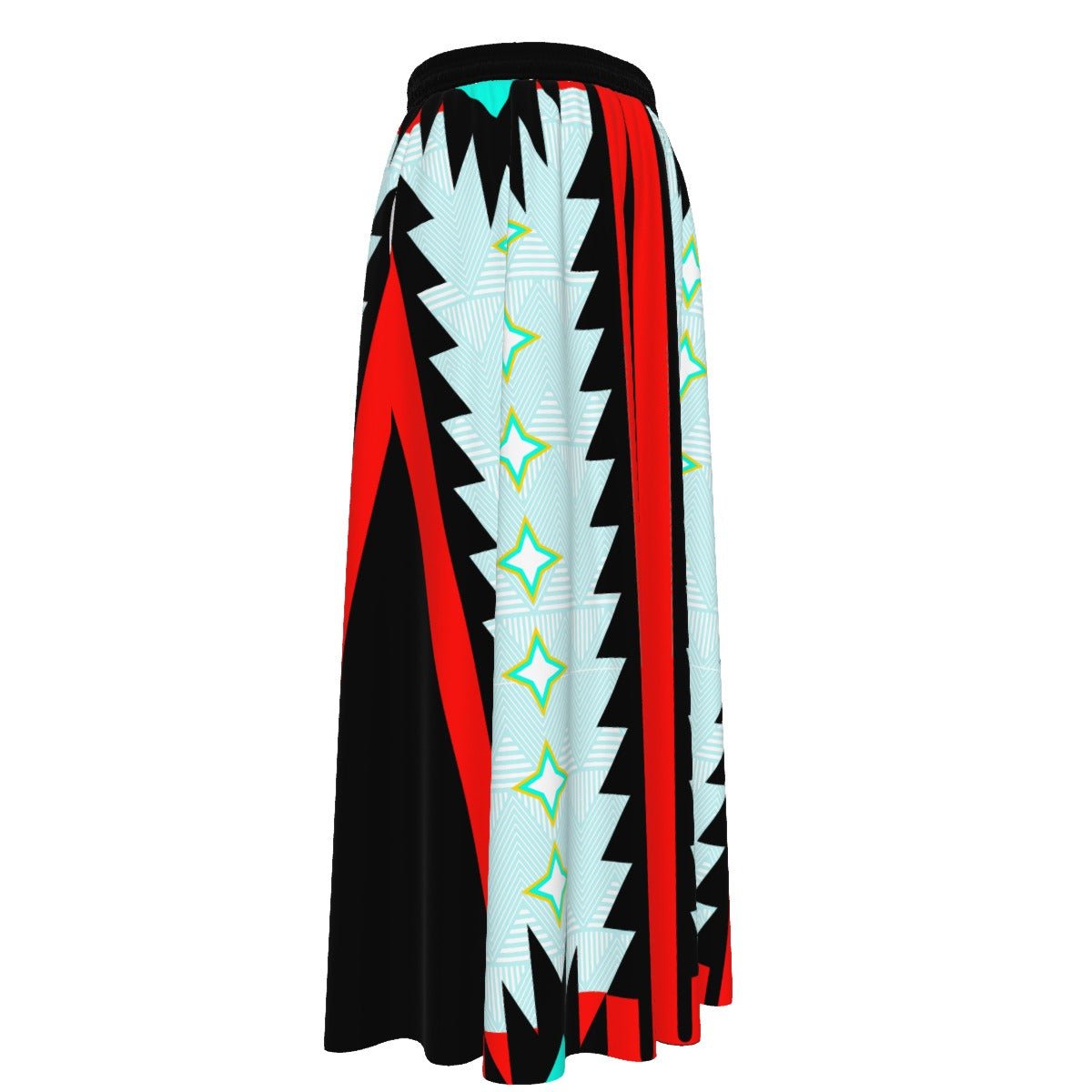 Native Shinning Star Maxi Chiffon Skirt - Nikikw Designs