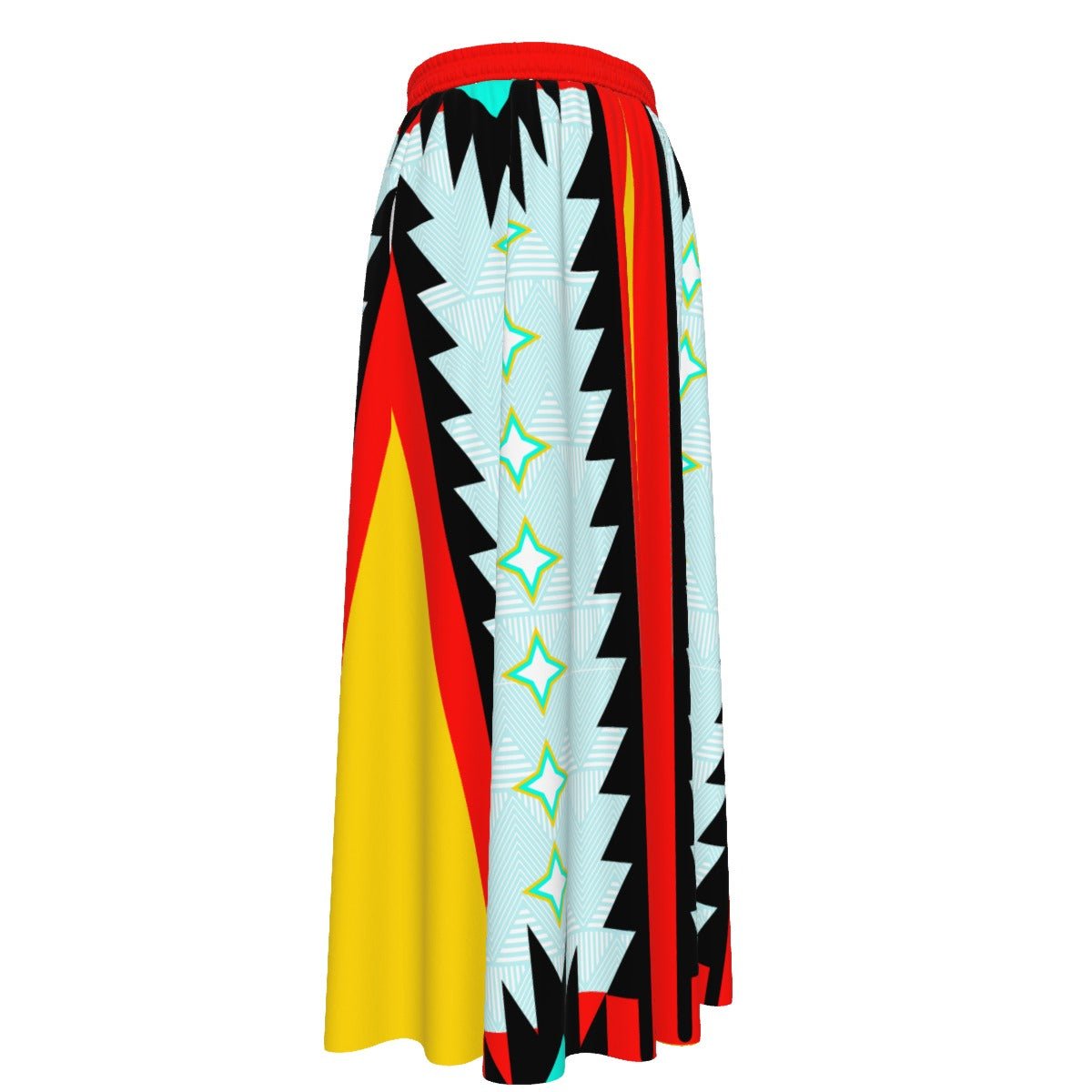 Native Shinning Star Maxi Chiffon Skirt - Nikikw Designs