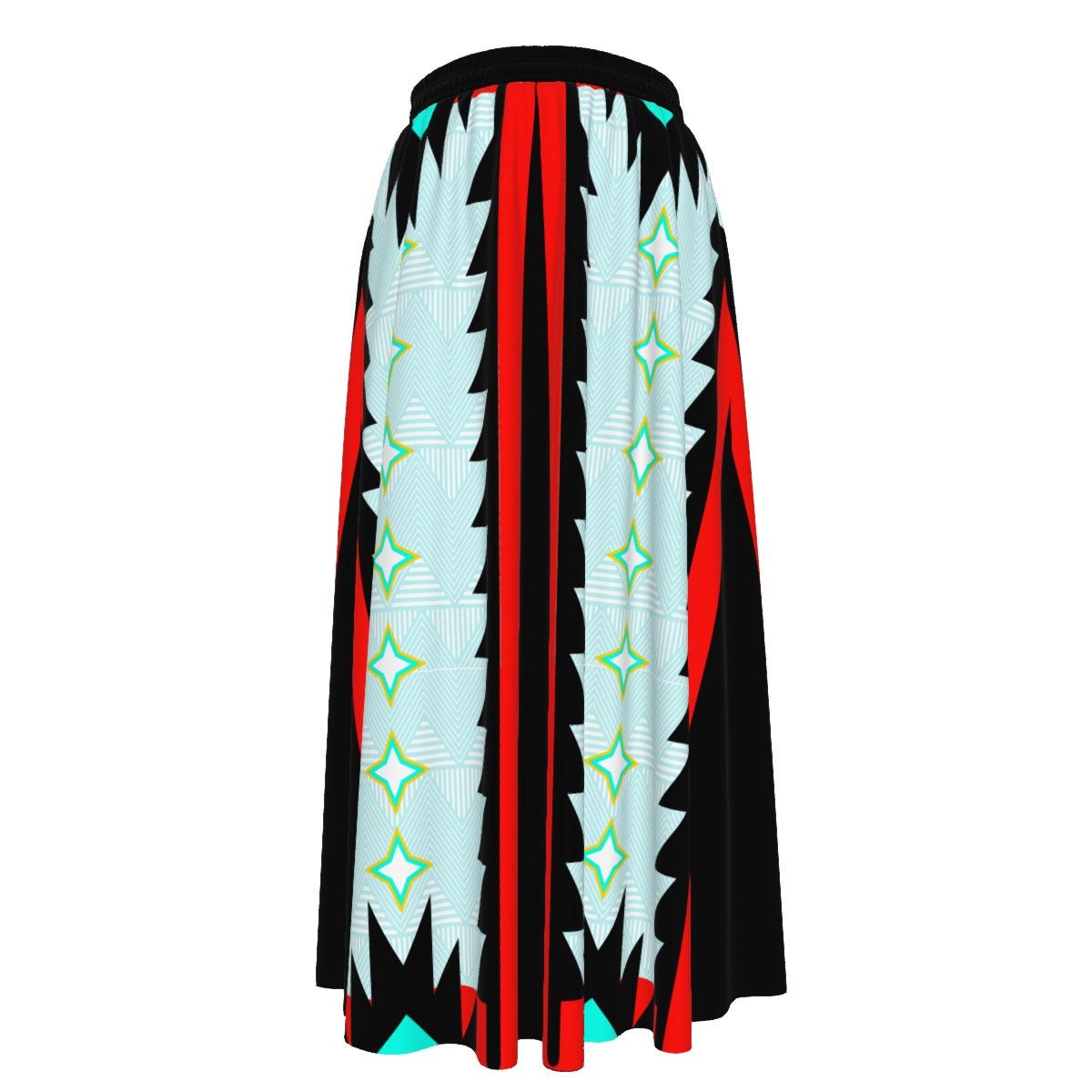 Native Shinning Star Maxi Chiffon Skirt - Nikikw Designs