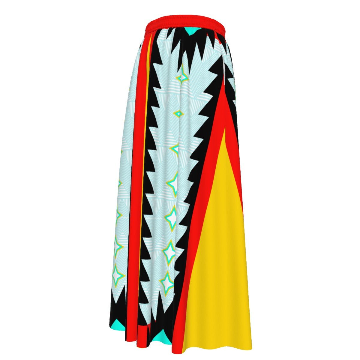 Native Shinning Star Maxi Chiffon Skirt - Nikikw Designs