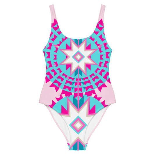 Native Star Pink One-Piece Swimsuit - Nikikw Designs