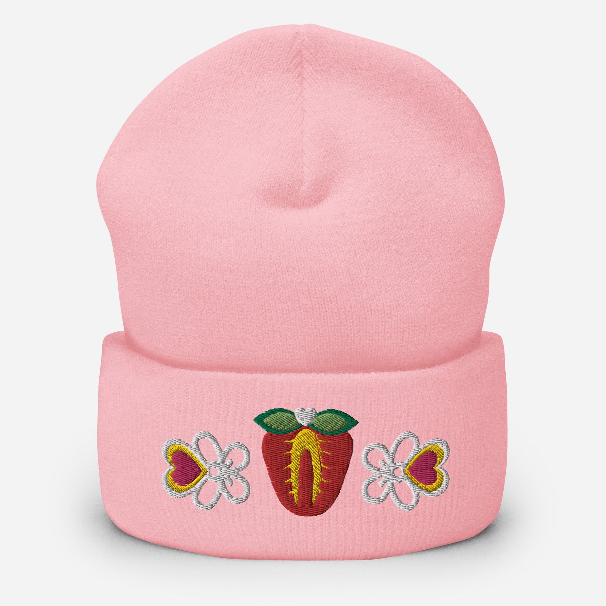 Native Strawberry Cuffed Beanie - Nikikw Designs