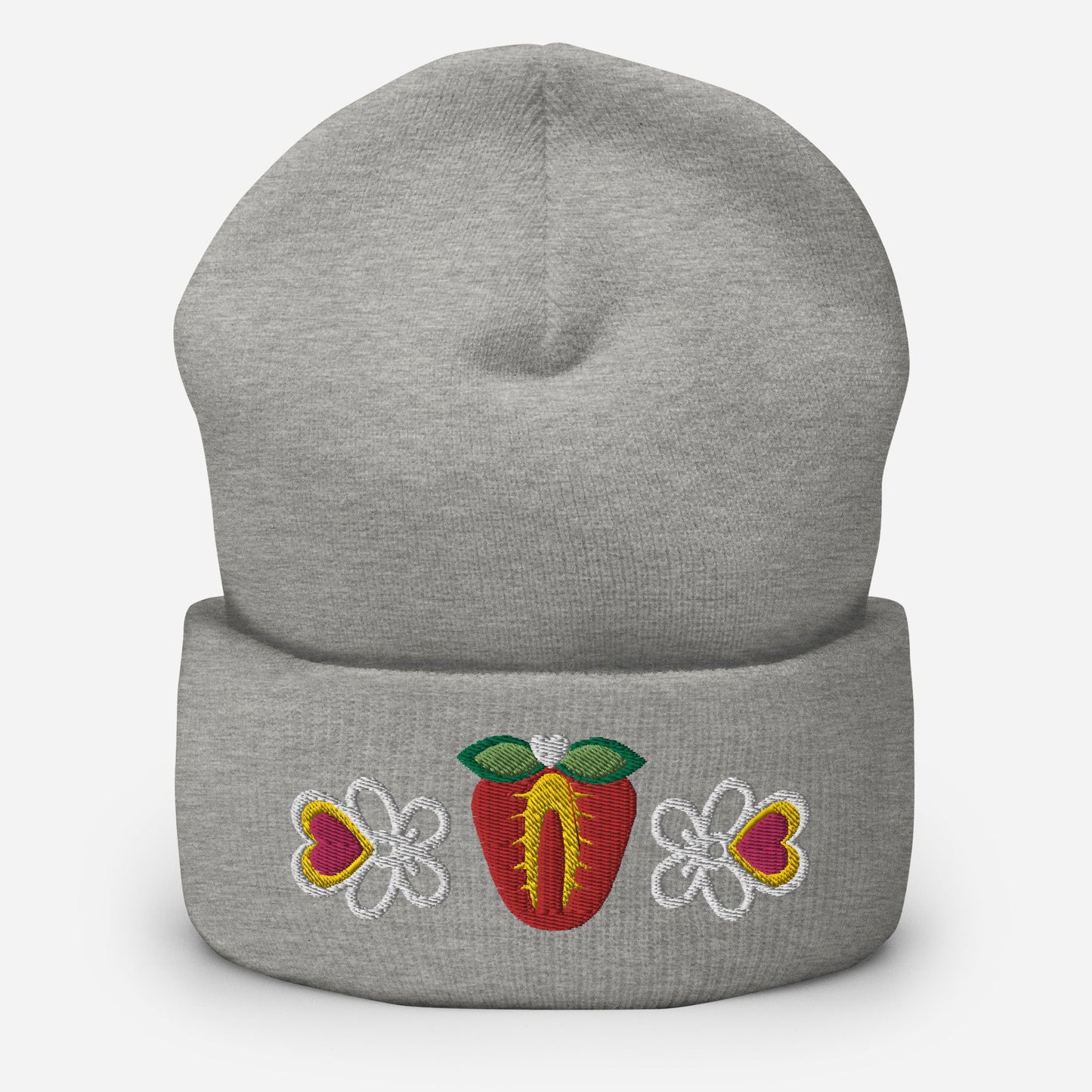 Native Strawberry Cuffed Beanie - Nikikw Designs