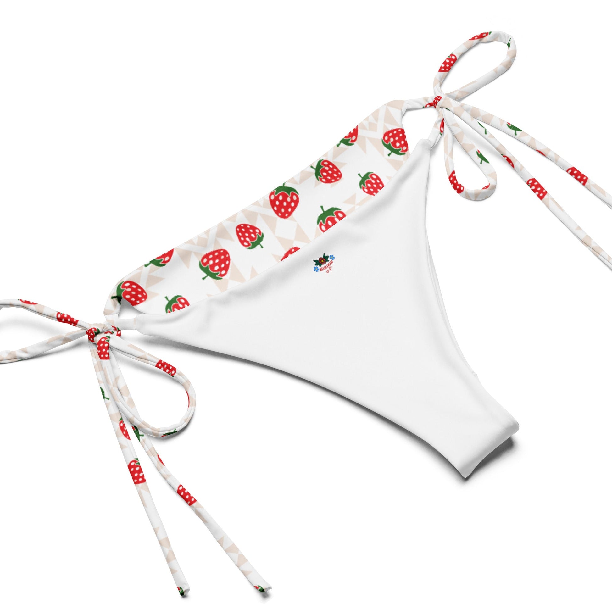 Native Strawberry recycled string bikini - Nikikw Designs