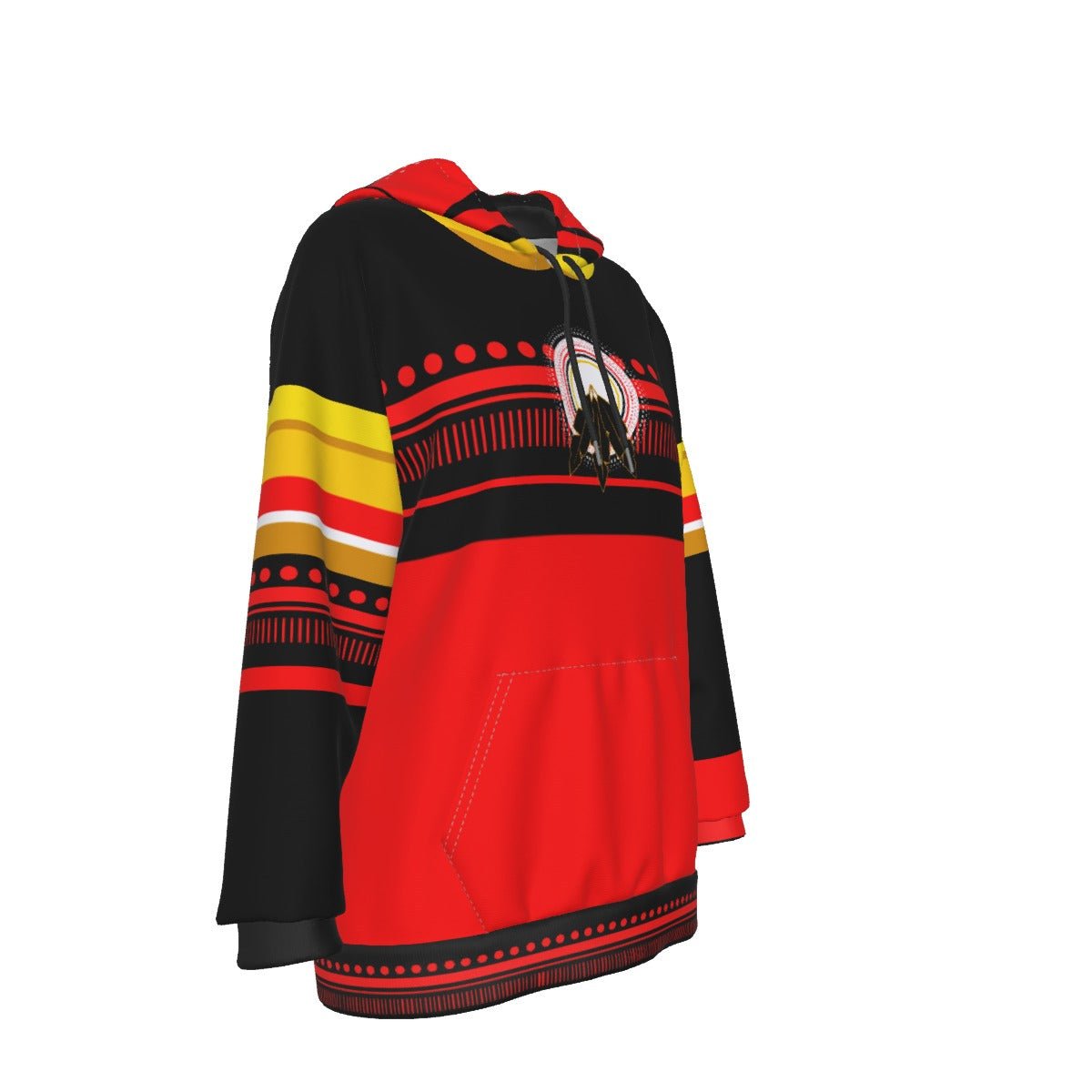 Native Women's Fleece Hoodie - Nikikw Designs