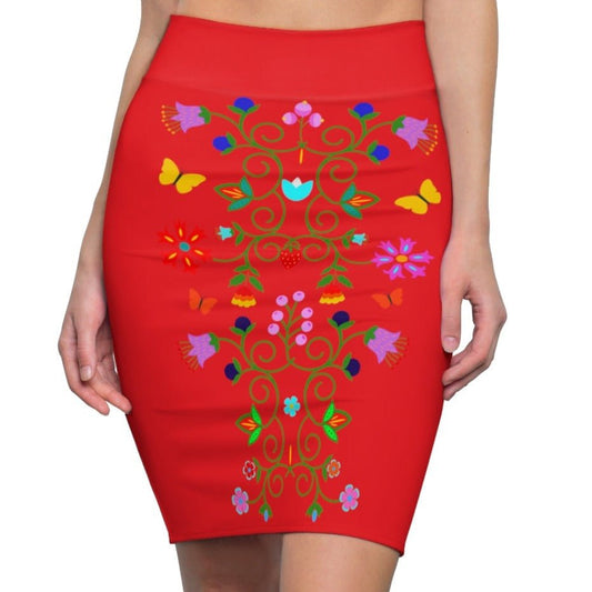 Native Women's Pencil Skirt - Nikikw Designs