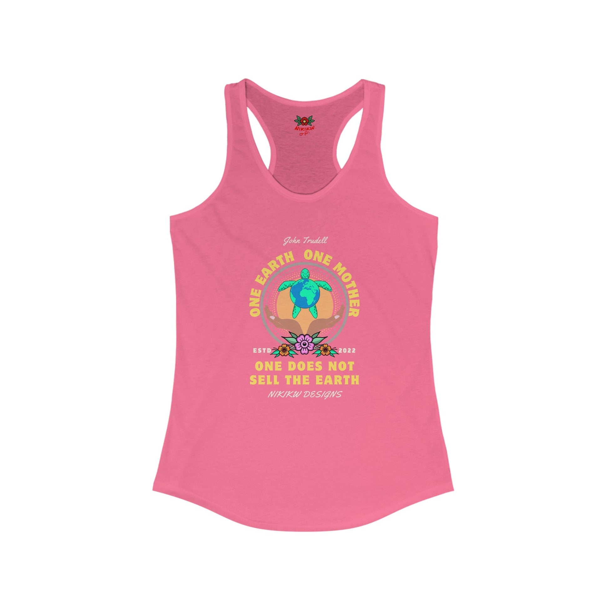 One Earth One Mother Racerback Tank - Nikikw Designs