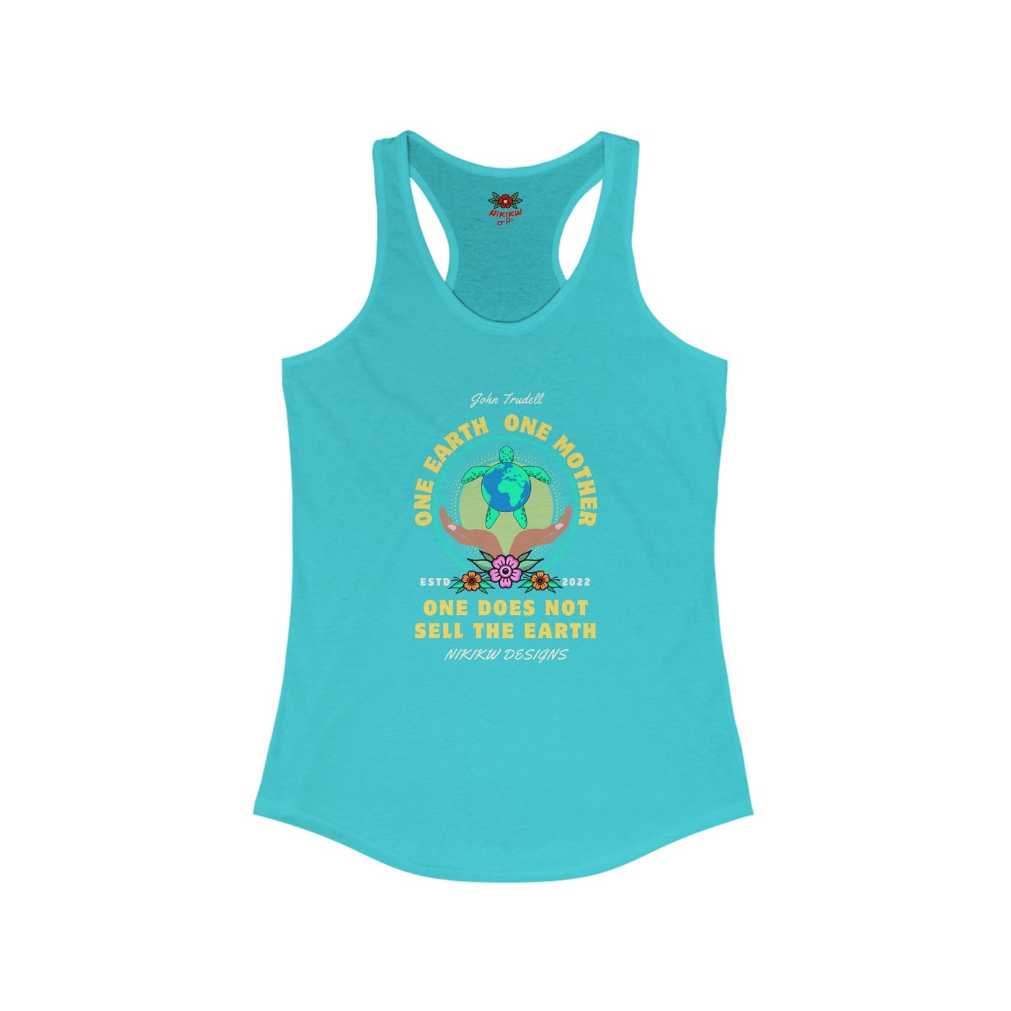 One Earth One Mother Racerback Tank - Nikikw Designs