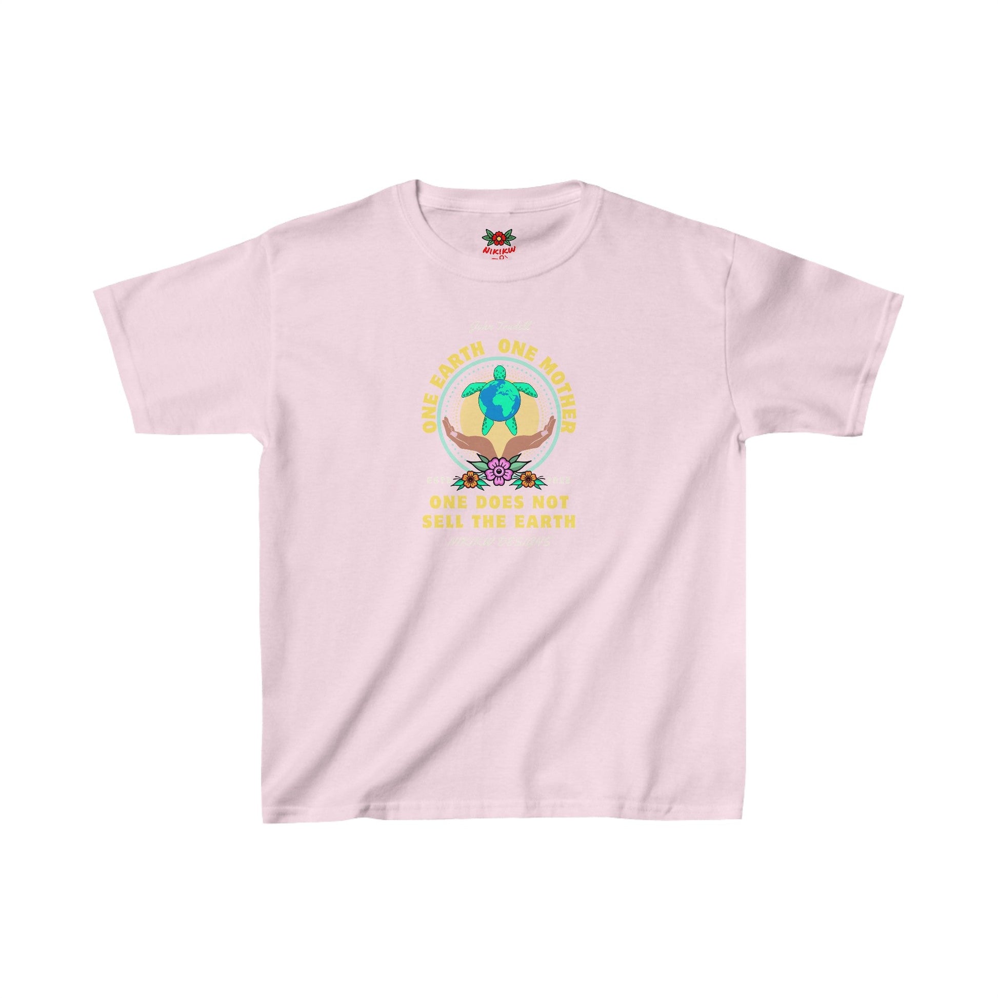 One World One Mother Cotton Tee - Nikikw Designs