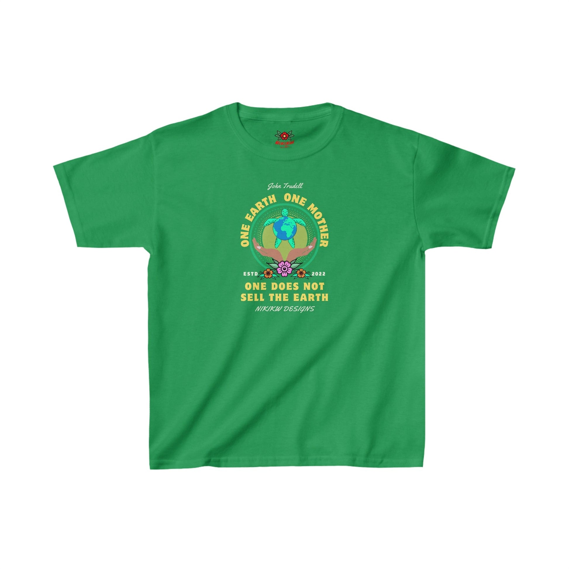 One World One Mother Cotton Tee - Nikikw Designs