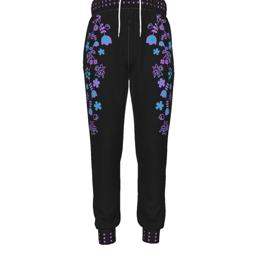 Plus Size Women's Native Floral Sweatpants - Nikikw Designs