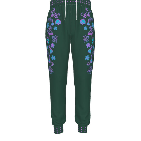 Plus Size Women's Native Floral Sweatpants - Nikikw Designs