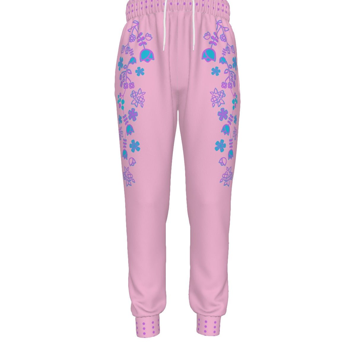 Plus Size Women's Native Floral Sweatpants - Nikikw Designs