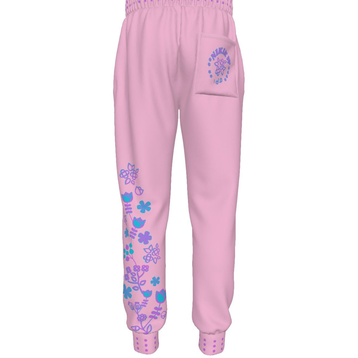 Plus Size Women's Native Floral Sweatpants - Nikikw Designs