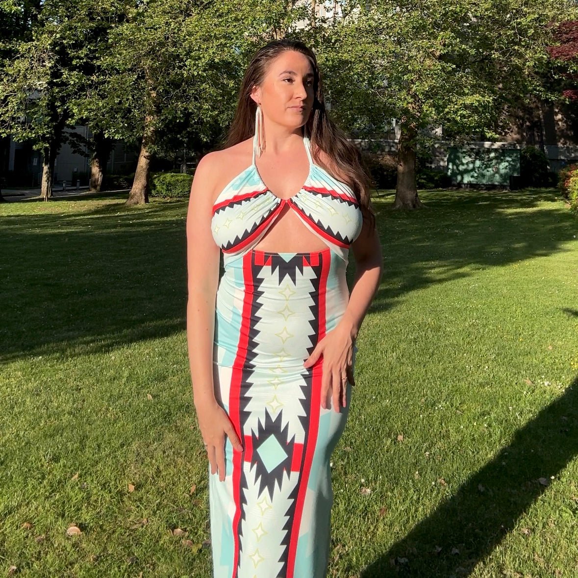 Pow Wow Cami Dress - Nikikw Designs