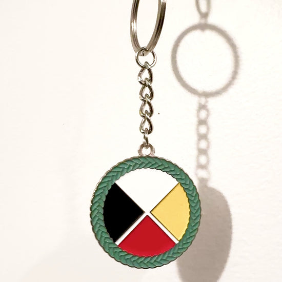 medicine wheel keychain