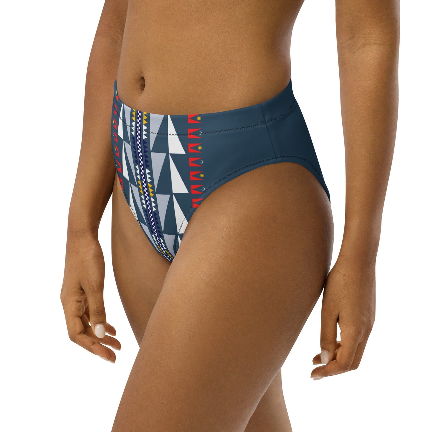 Recycled high-waisted bikini bottom - Nikikw Designs