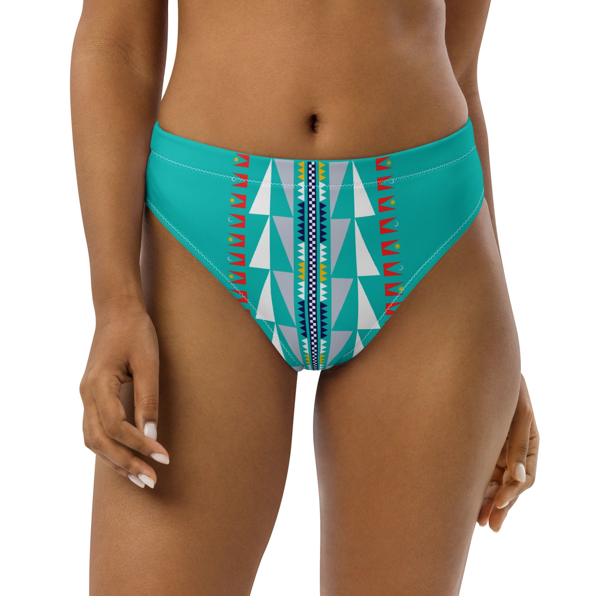 Recycled high-waisted bikini bottom - Nikikw Designs