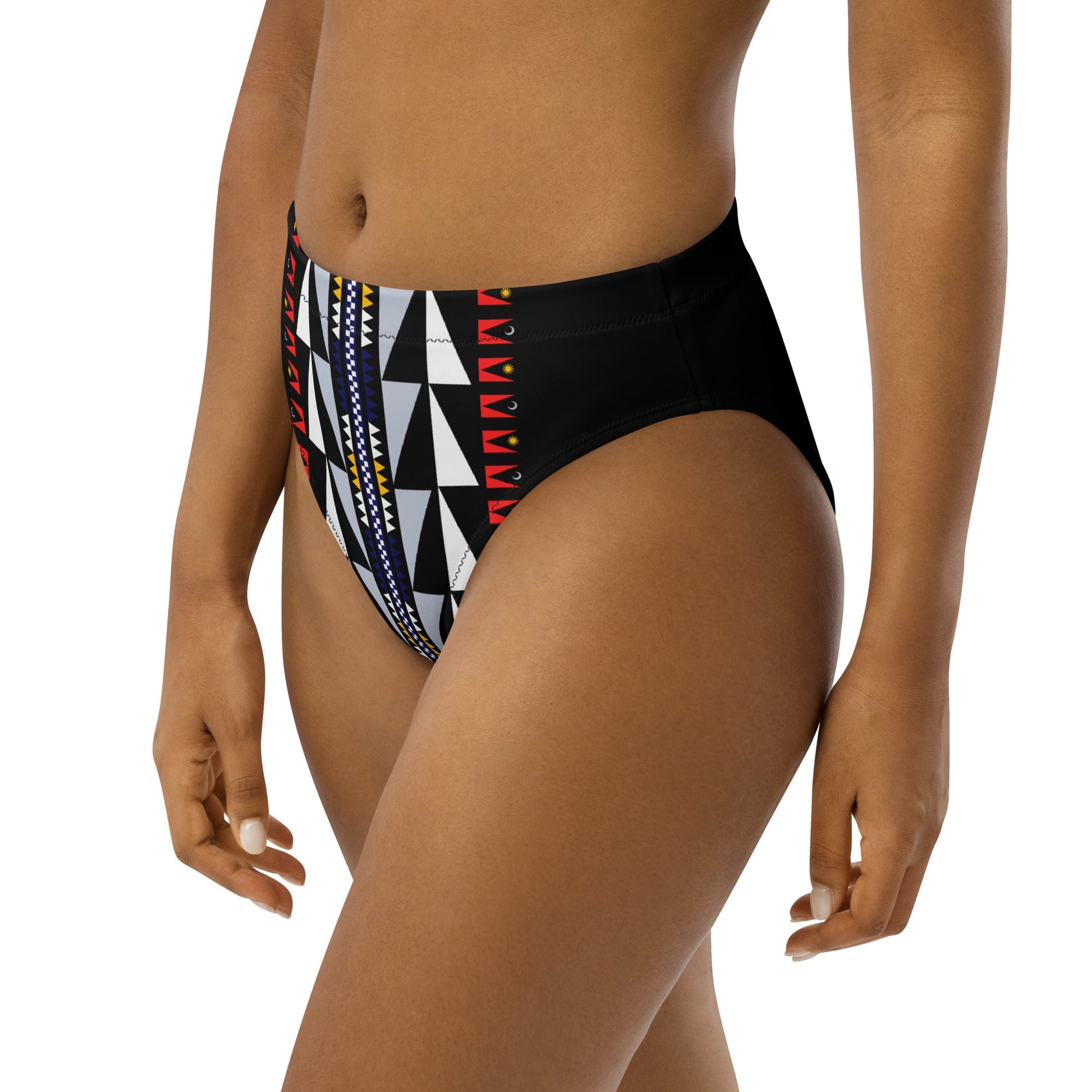 Recycled high-waisted bikini bottom - Nikikw Designs