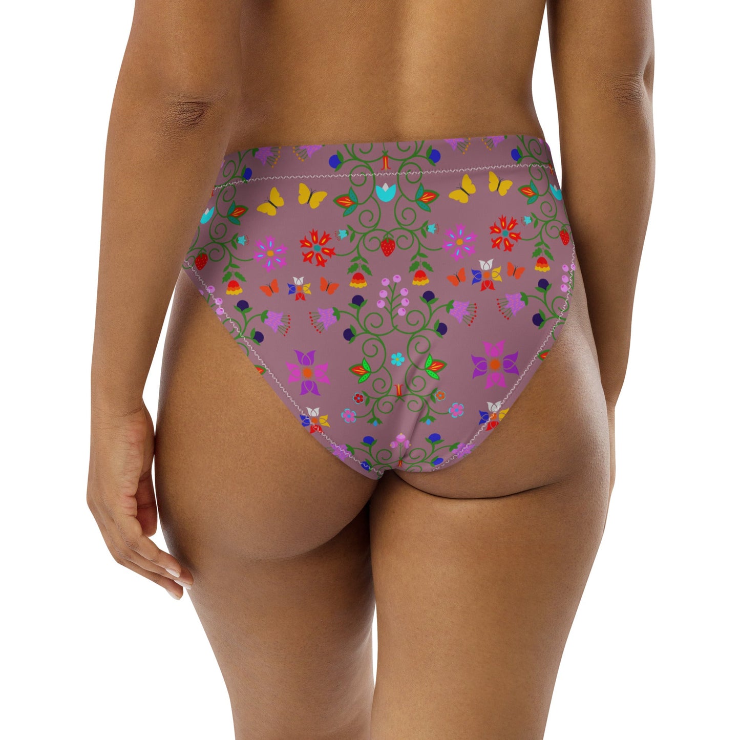 Recycled high-waisted bikini bottom - Nikikw Designs