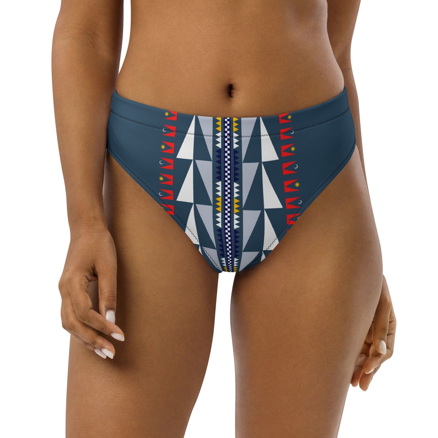 Recycled high-waisted bikini bottom - Nikikw Designs