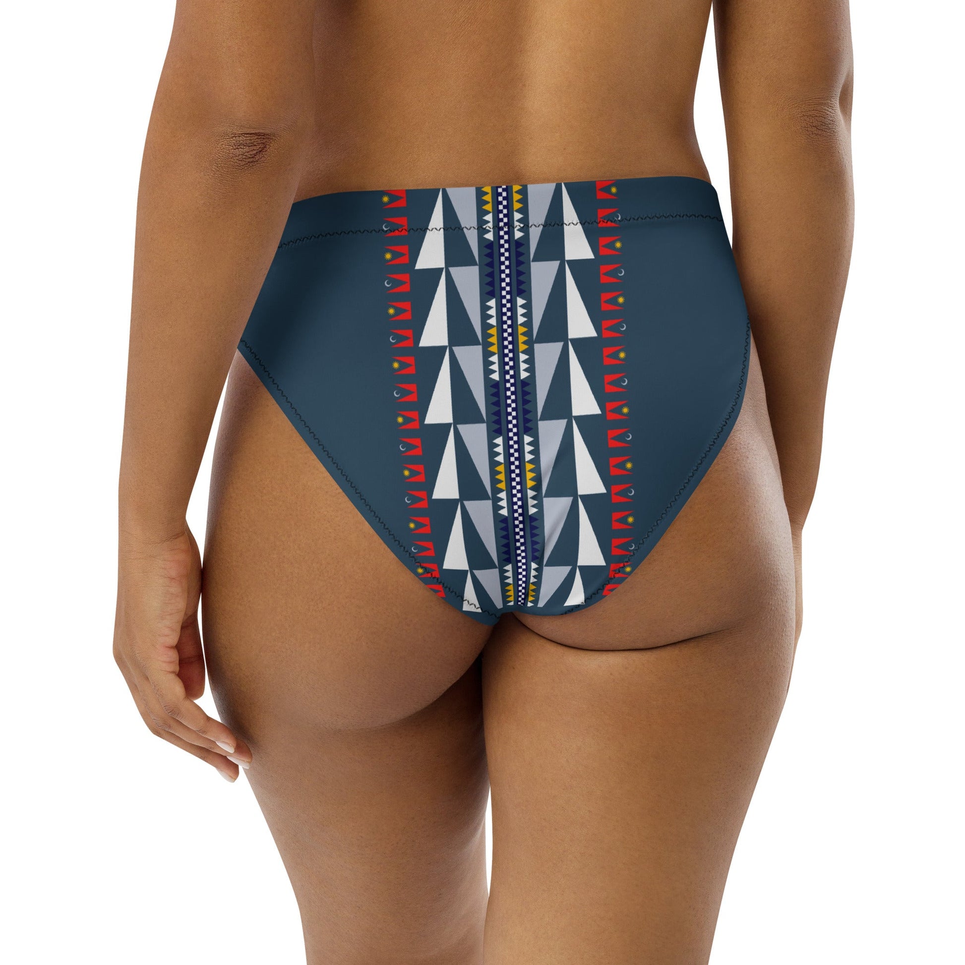 Recycled high-waisted bikini bottom - Nikikw Designs