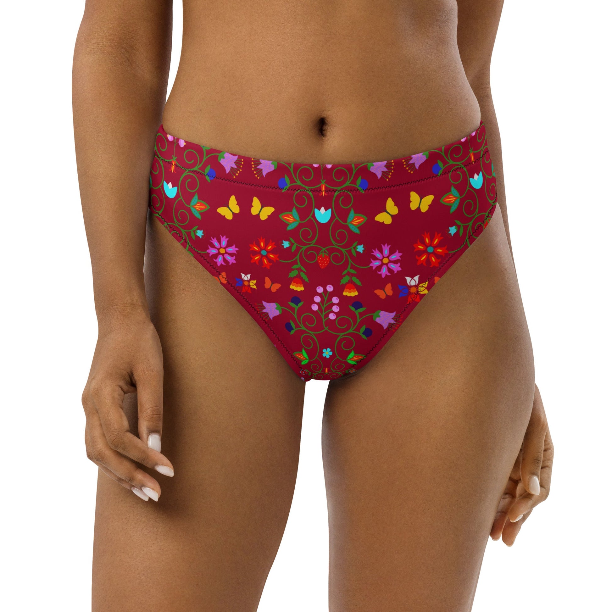 Recycled high-waisted bikini bottom - Nikikw Designs