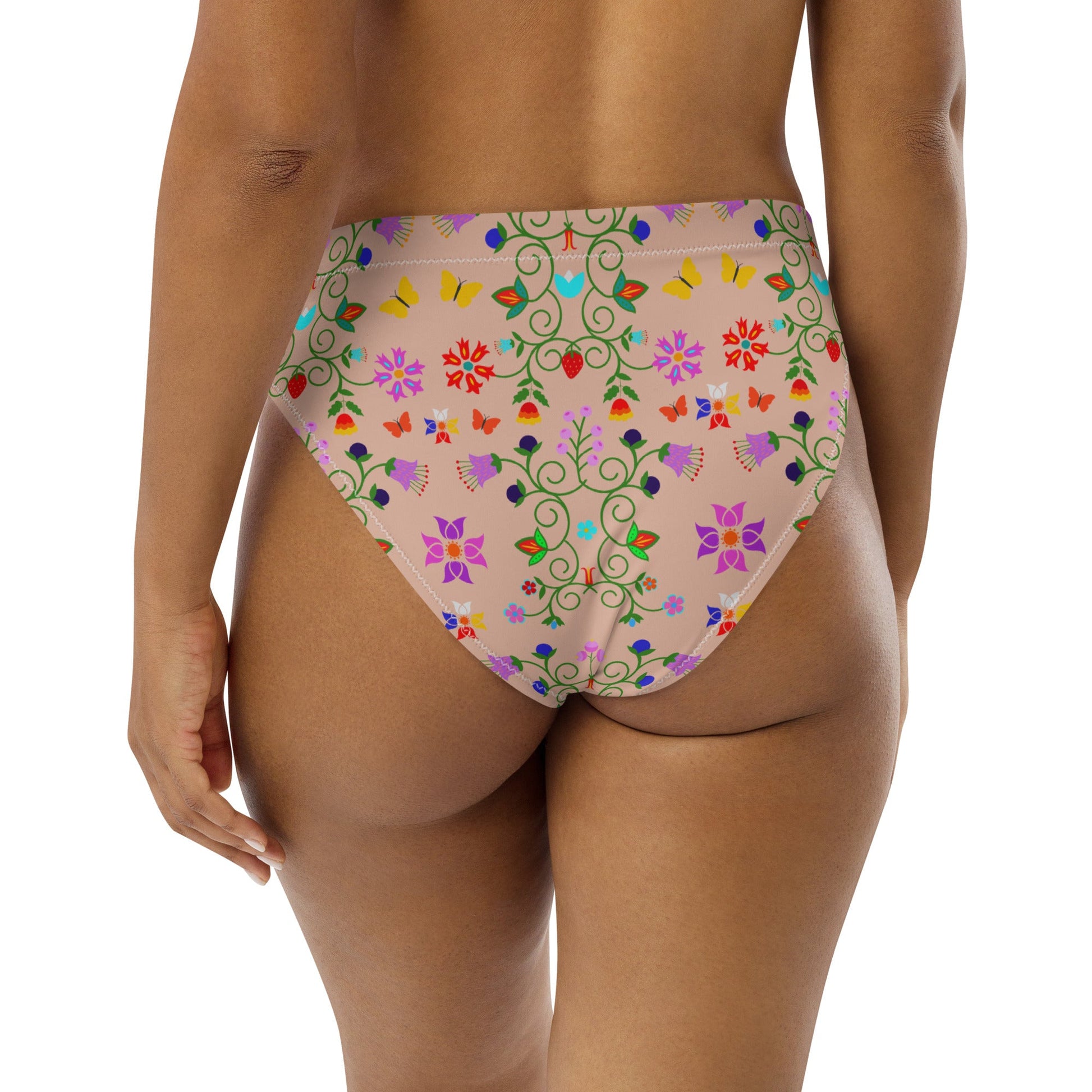 Recycled high-waisted bikini bottom - Nikikw Designs