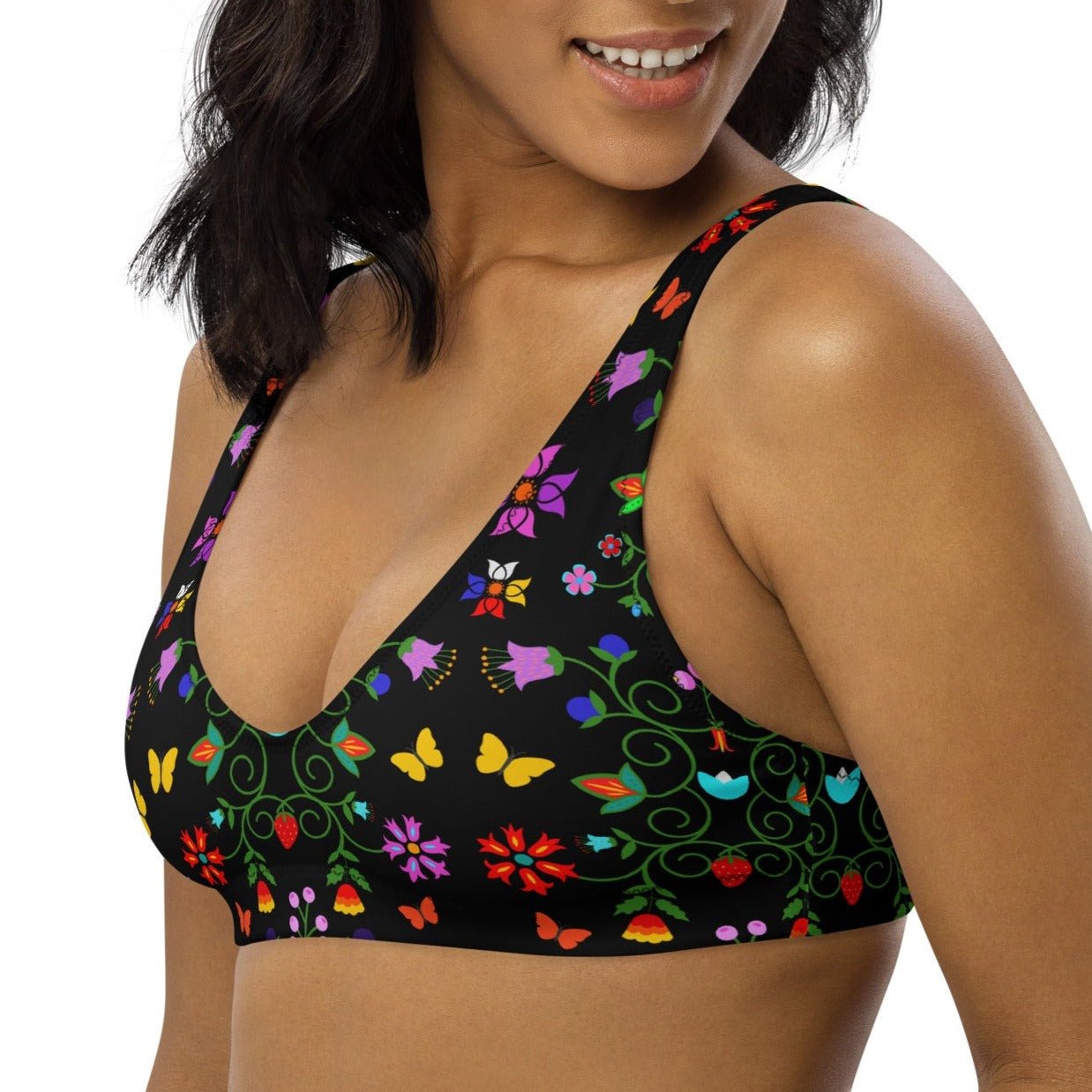 Recycled padded bikini top - Nikikw Designs