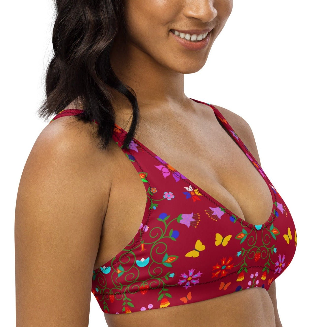 Recycled padded bikini top - Nikikw Designs