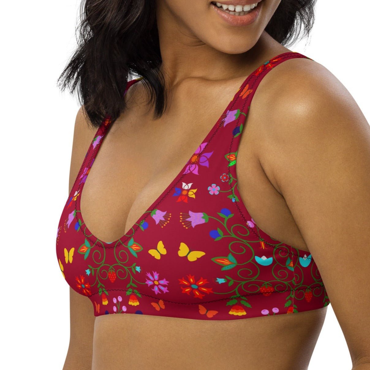 Recycled padded bikini top - Nikikw Designs