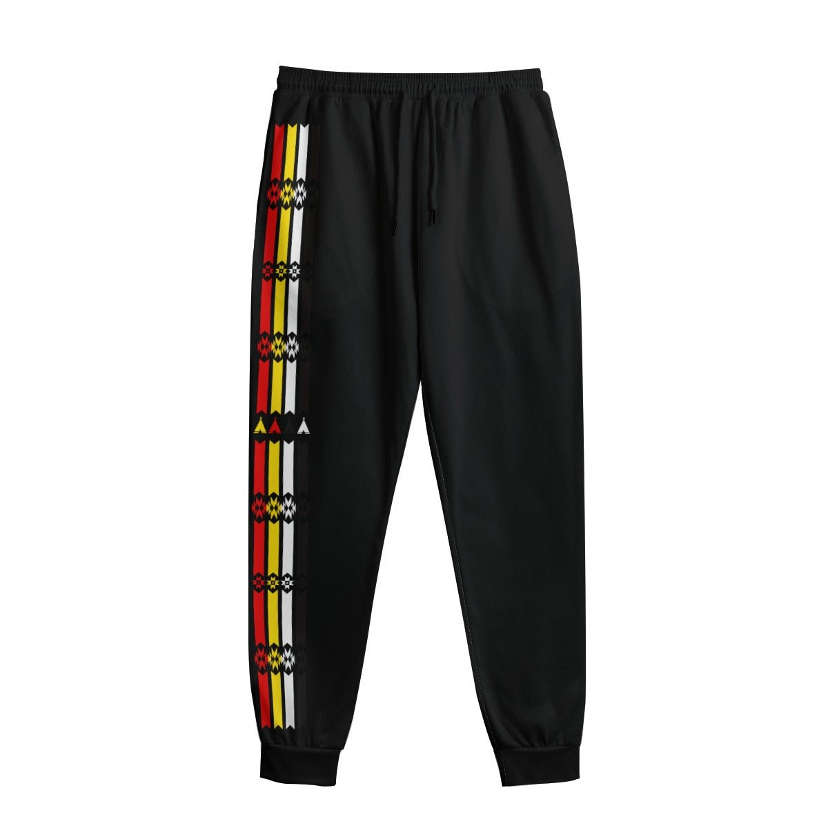 Ribbon Medicine Wheel Unisex Slim Fit Sweatpants - Nikikw Designs