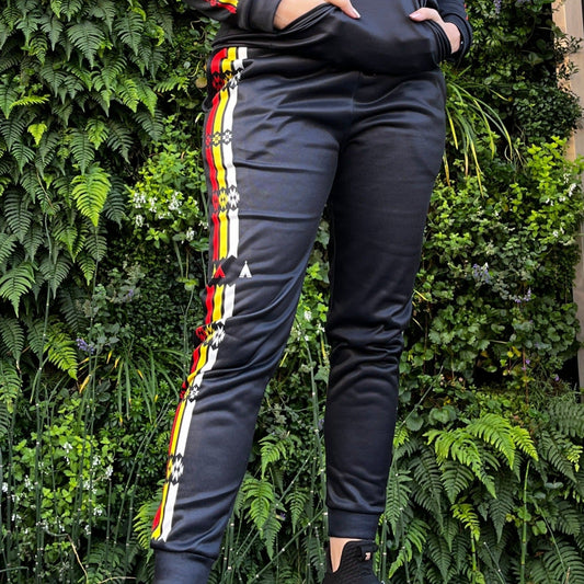 Ribbon Medicine Wheel Unisex Slim Fit Sweatpants - Nikikw Designs