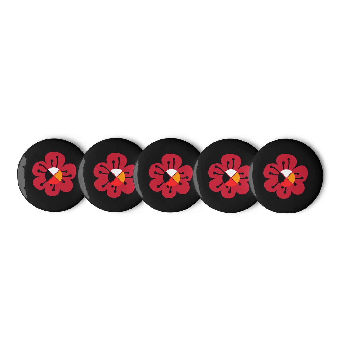 Set of Poppie pin buttons - Nikikw Designs