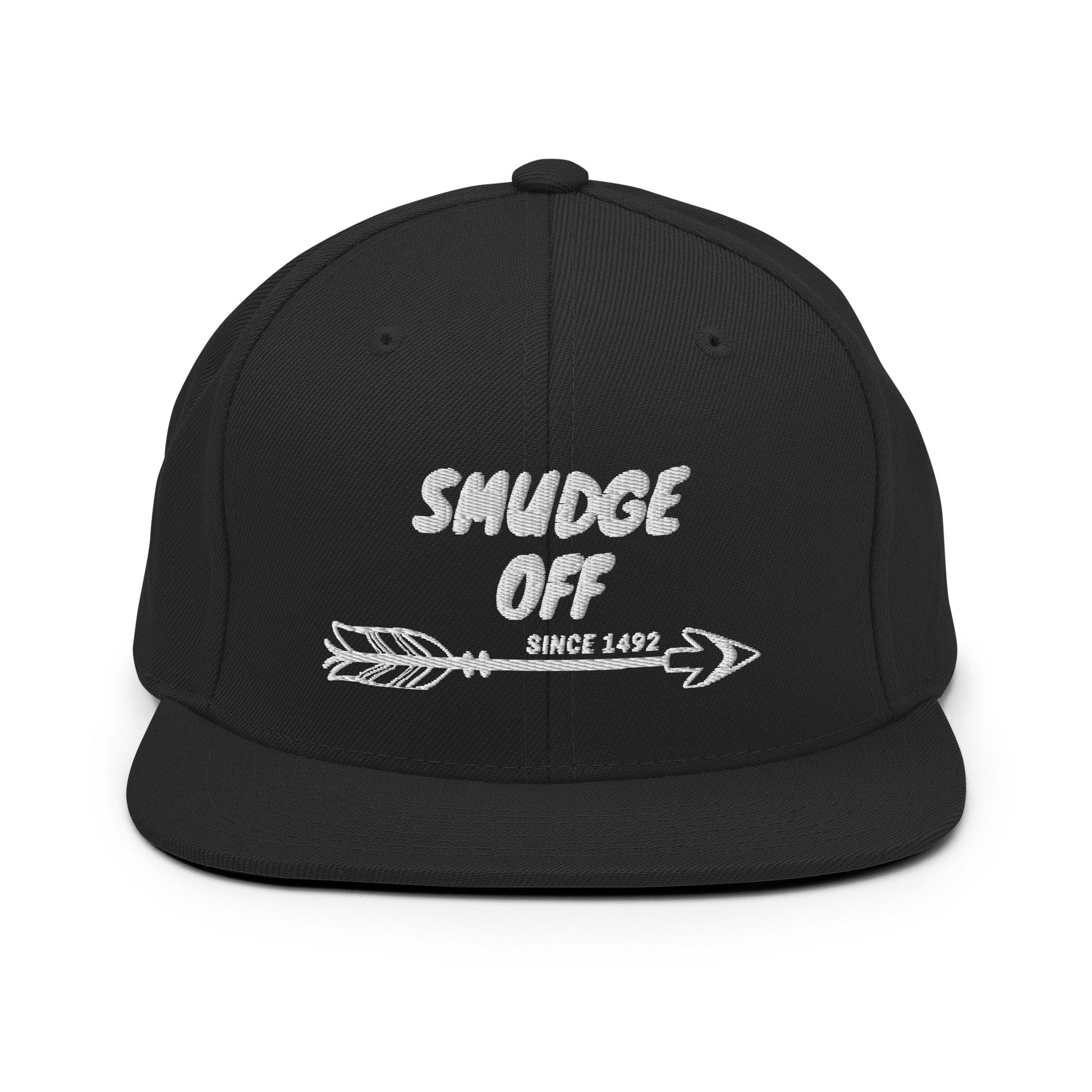 Smudge Off Native Indigenous Snapback Hat - Nikikw Designs