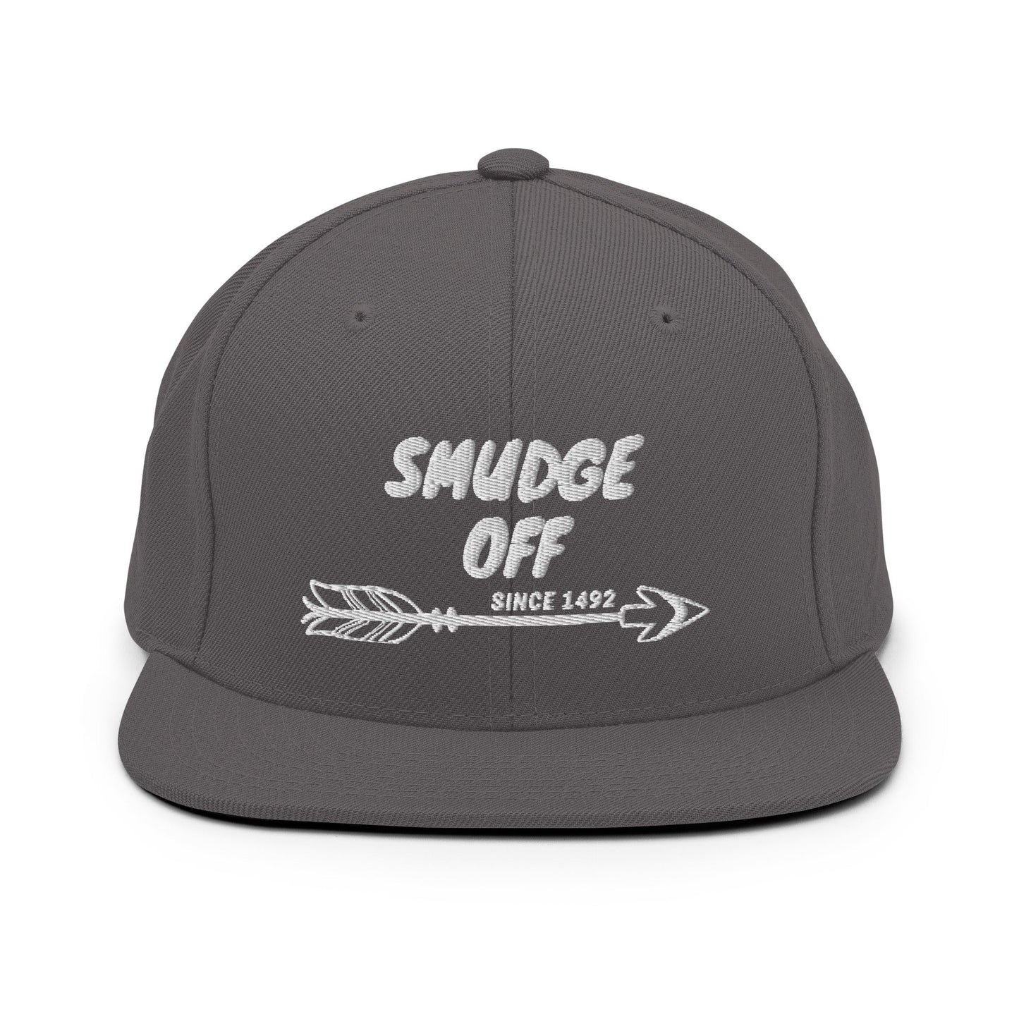 Smudge Off Native Indigenous Snapback Hat - Nikikw Designs
