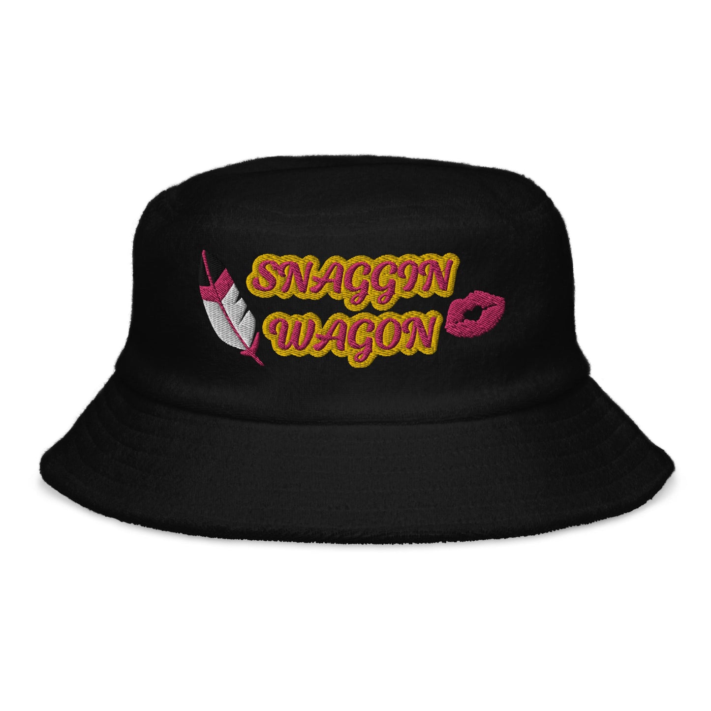 Snaggin Wagon Unstructured terry cloth bucket hat - Nikikw Designs