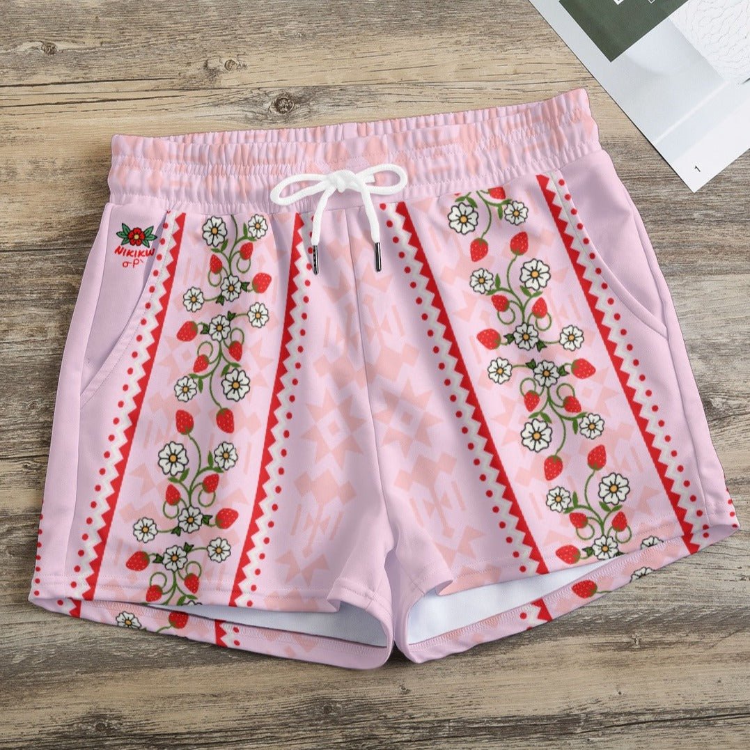 Strawberry Heart berry Casual Shorts - Nikikw Designs