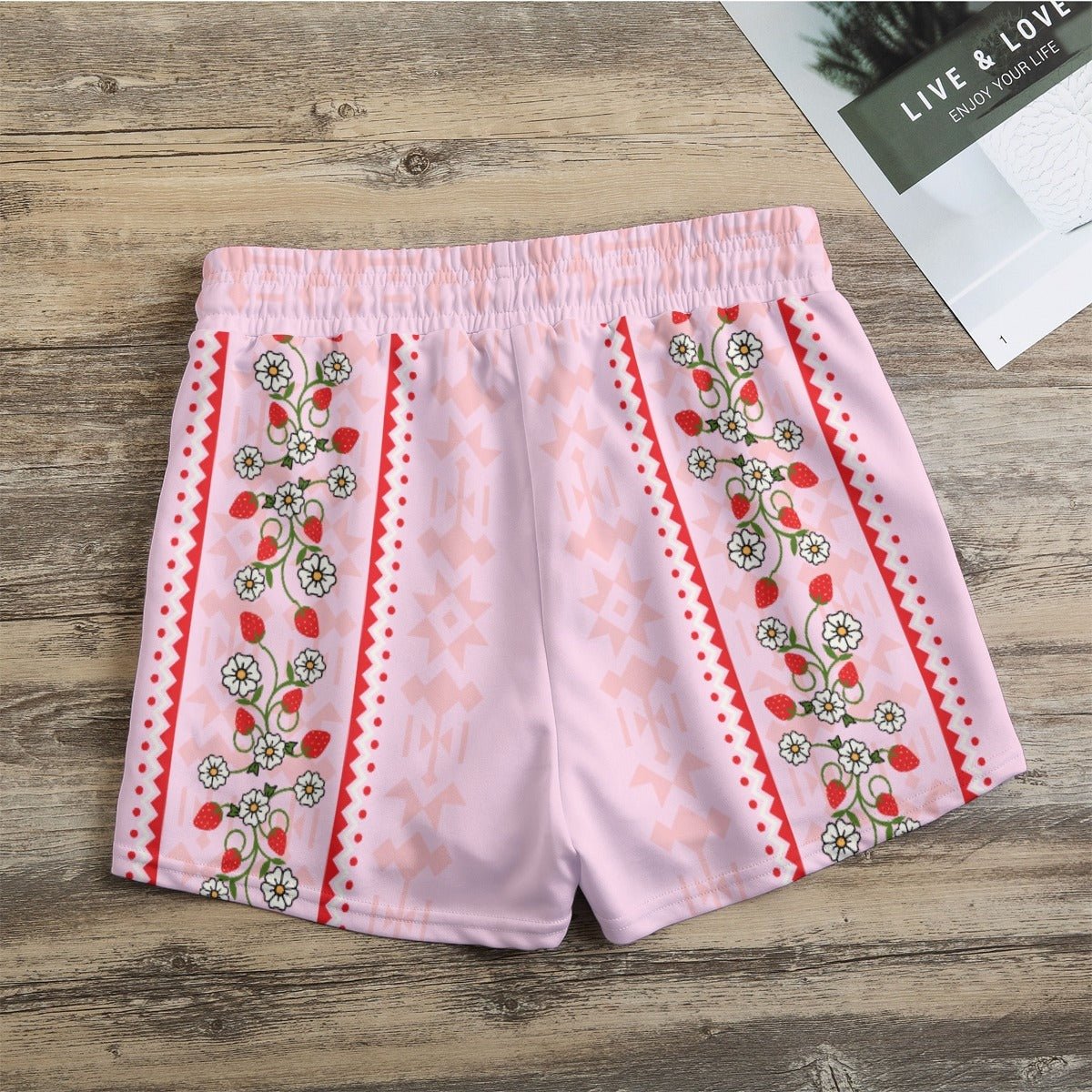 Strawberry Heart berry Casual Shorts - Nikikw Designs