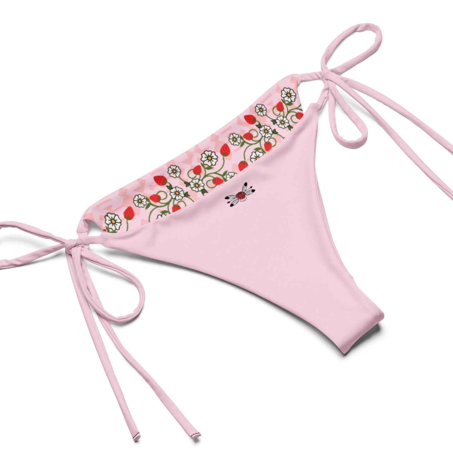 Strawberry Heart Berry recycled bikini - Nikikw Designs